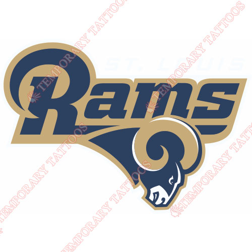 St. Louis Rams Customize Temporary Tattoos Stickers NO.763